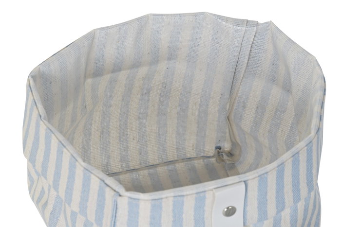 DKD Home Decor Set de 3 Cestas de Algodón y Poliéster RAYAS NEW