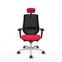 PIQUERAS Y CRESPO Silla de oficina Mardos con Mecanismo Sincro/Traslack Rojo/Negro