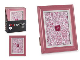 Giftdecor Portafotos 15x20 cm Rosa Plástico y Cristal (Set de 24)
