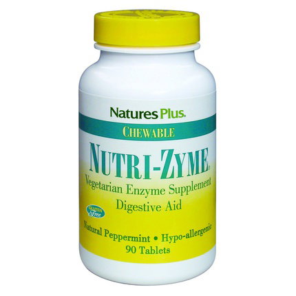 NATURES PLUS NUTRIZYME 90 comprimidos masticables sabor menta