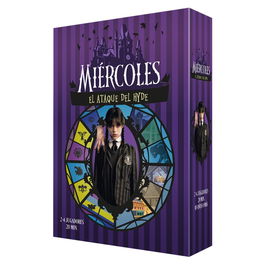 Mixlore Juego de Mesa Miércoles: El Ataque del Hyde MIXWED01ES - Juego Cooperativo Oficial, 2-4 Jugadores, 20 Min, Edad 10+, en Español