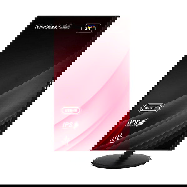 Viewsonic VG2409-MHDU-2 Monitor 23.8" Full HD IPS 100Hz, HDR10, AMD FreeSync, Altavoces, HDMI/DP/USB-C, Negro