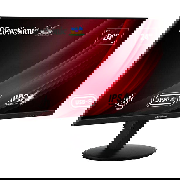 Viewsonic VG2409-MHDU-2 Monitor 23.8" Full HD IPS 100Hz, HDR10, AMD FreeSync, Altavoces, HDMI/DP/USB-C, Negro