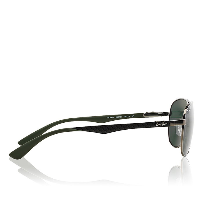 Ray-Ban RB8313 004/N5 Gafas de Sol Polarizadas 61 mm Gunmetal Fibra de Carbono