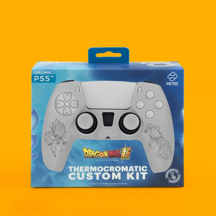 Blade Gaming DBPS5THERMO Funda Silicona Termocromática con Grips Dragon Ball Super para Mando PS5 DualSense - Licencia Oficial, Cambia de Color con Calor, Mejora del Agarre