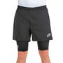 Pantalones Cortos Deportivos para Hombre Bullpadel Meta Negro Pádel 45