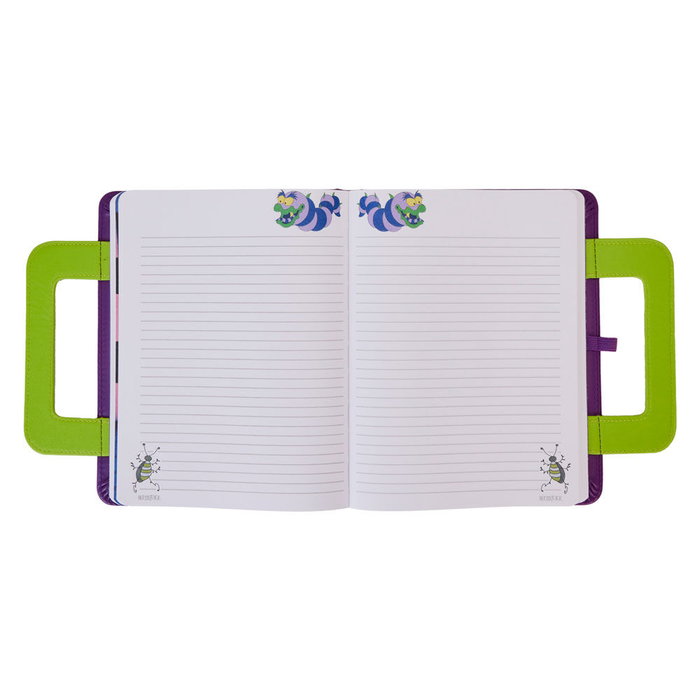 LOUNGEFLY Cuaderno Beetlejuice Piel Vegana 16,875x21,25cm, 150 Hojas Rayadas con Ilustraciones
