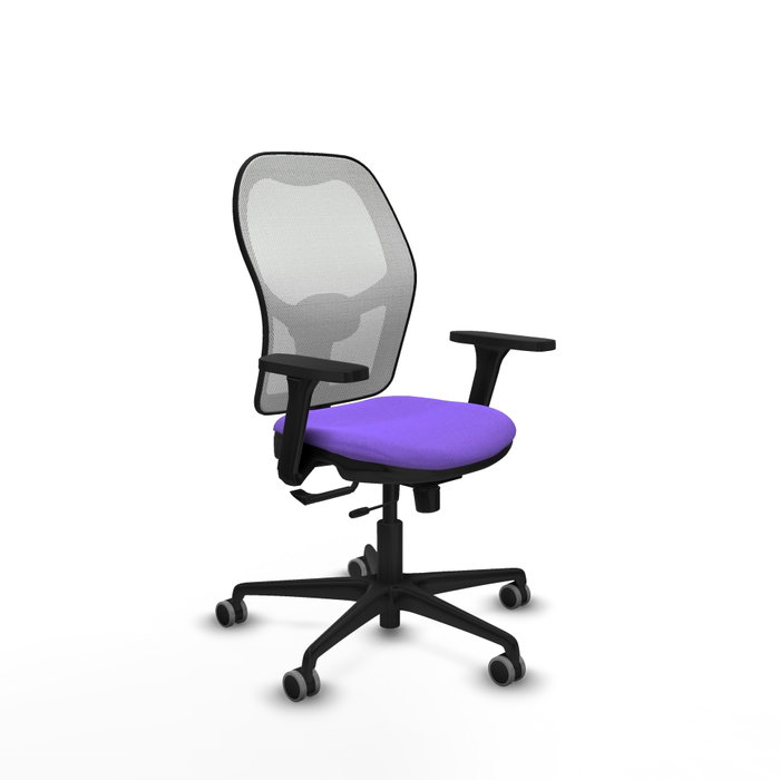PIQUERAS Y CRESPO Silla de oficina Jorquera con mecanismo Sincro/Traslack, Lila y Blanco PIQUERAS Y CRESPO Silla de oficina Jorquera con mecanismo Sincro/Traslack, Lila y Blanco