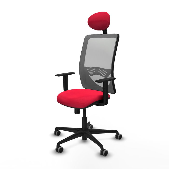 PIQUERAS Y CRESPO Silla de oficina Zulema con mecanismo Sincro, Rojo y Gris PIQUERAS Y CRESPO Silla de oficina Zulema con mecanismo Sincro, Rojo y Gris