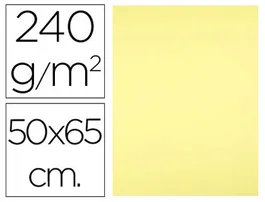 Liderpapel Cartulina Amarillo medio 50x65 cm 240 g/m2
