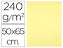 Liderpapel Cartulina Amarillo medio 50x65 cm 240 g/m2