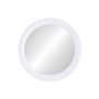 DKD Home Decor Espejo de MDF y Cristal 80x80 cm Blanco Rugoso