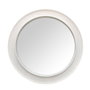 DKD Home Decor Espejo de MDF y Cristal 80x80 cm Blanco Rugoso