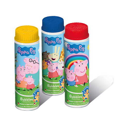 PUSTEFIX Classic Burbujas Peppa Pig 70 ml, Lata de Pompas de Jabón para Exteriores, Recomendado 4+ Años