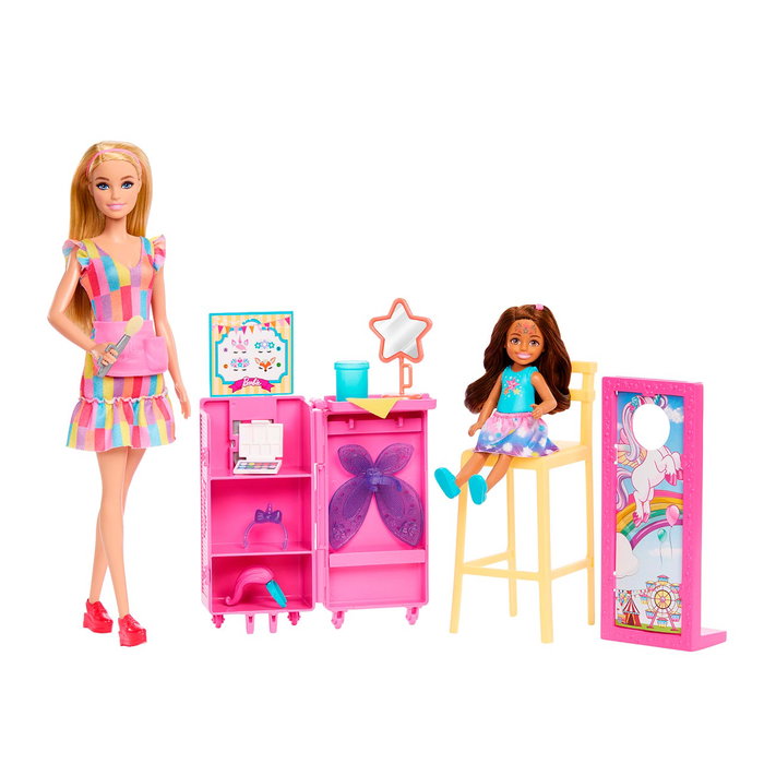Mattel Barbie y Chelsea en la Feria - Puesto de maquillaje