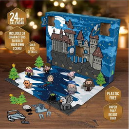 Paladone Calendario Adviento Puzzle 3D Harry Potter - 24 Personajes, Escena 3D, Libre de Plástico