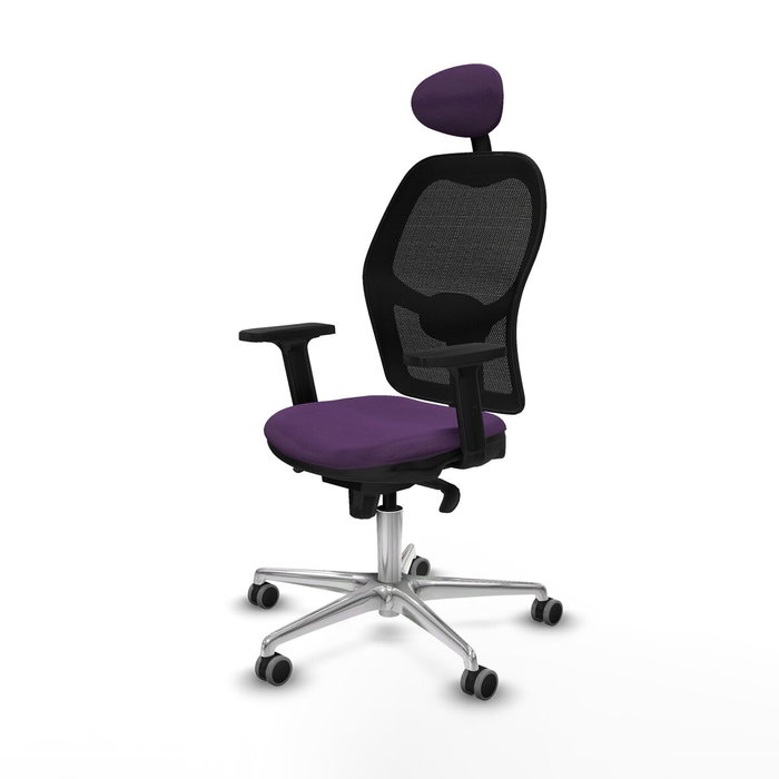 PIQUERAS Y CRESPO Silla de oficina Jorquera con mecanismo Sincro, Morado/Negro PIQUERAS Y CRESPO Silla de oficina Jorquera con mecanismo Sincro, Morado/Negro