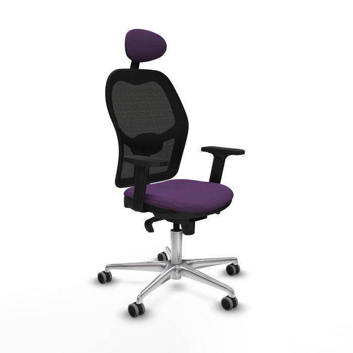 PIQUERAS Y CRESPO Silla de oficina Jorquera con mecanismo Sincro, Morado/Negro PIQUERAS Y CRESPO Silla de oficina Jorquera con mecanismo Sincro, Morado/Negro