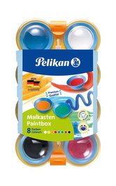 PELIKAN Acuarelas 755/8 Infantil con estuche y pincel de 8 colores