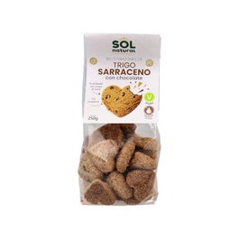SOLNATURAL Corazones de Trigo Sarraceno Choco con Sirope de Maíz