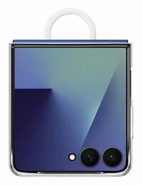 Samsung EF-QF766CTEGWW Funda Transparente Ring Case para Galaxy Flip7 - Protección Antiamarilleamiento y Anti-huellas