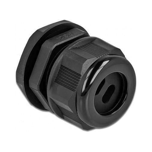 DeLOCK Prensaestopas PG21 para dos cables planos, negro DeLOCK Prensaestopas PG21 para dos cables planos, negro