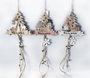 DKD Home Decor Decoración Colgante de Madera Navidad Alpina Multicolor/Natural