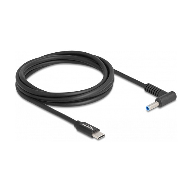 DeLOCK Cable de carga USB Type-C a HP 4,5 x 3,0 mm, 1,5 m
