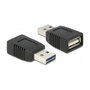 DeLOCK EASY-USB Adaptador USB 2.0-A Macho a USB 2.0-A Hembra para Carga
