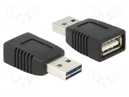DeLOCK EASY-USB Adaptador USB 2.0-A Macho a USB 2.0-A Hembra para Carga