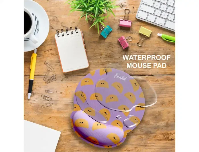 Wondee Alfombrilla de ratón Funful de gel ergonómica croissant 250x230 mm
