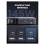 UGREEN 90597A Batería Externa 25000 mAh Carga Rápida 145W Gris