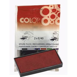 Colop Almohadillas E/40 Rojo Blister 2 Unidades 107206