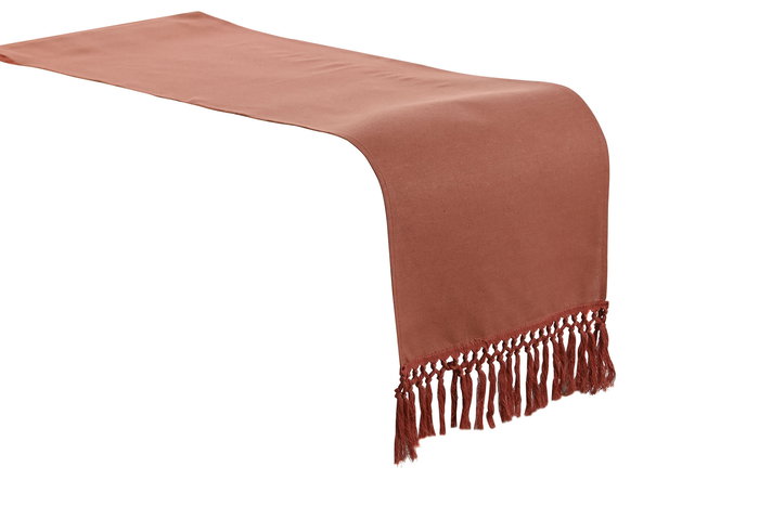 Camino Mesa Boho DKD Home Decor Terracota 140 x 40 cm