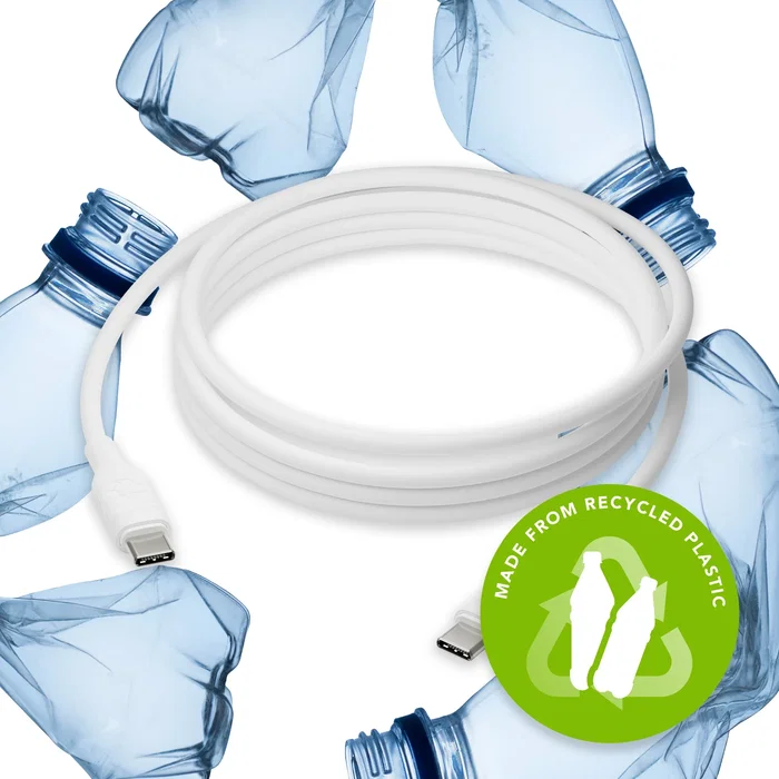 Dbramante1928 CB25CCWH7091 Cable USB-C Macho a USB-C Macho 2.5 m Blanco - USB 2.0 (480 Mbit/s) - Suministro de Potencia USB hasta 100W