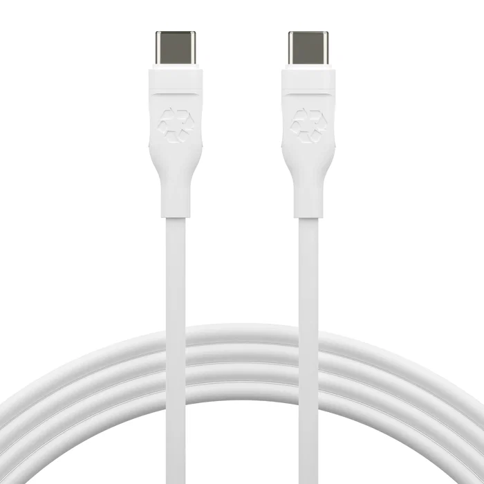 Dbramante1928 CB25CCWH7091 Cable USB-C Macho a USB-C Macho 2.5 m Blanco - USB 2.0 (480 Mbit/s) - Suministro de Potencia USB hasta 100W