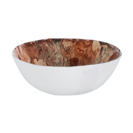 Ixia Bowl Salmón de Cristal para Decoración 13 x 13 x 4,50 cm, Pack de 4