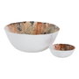 Ixia Bowl Salmón de Cristal para Decoración 13 x 13 x 4,50 cm, Pack de 4