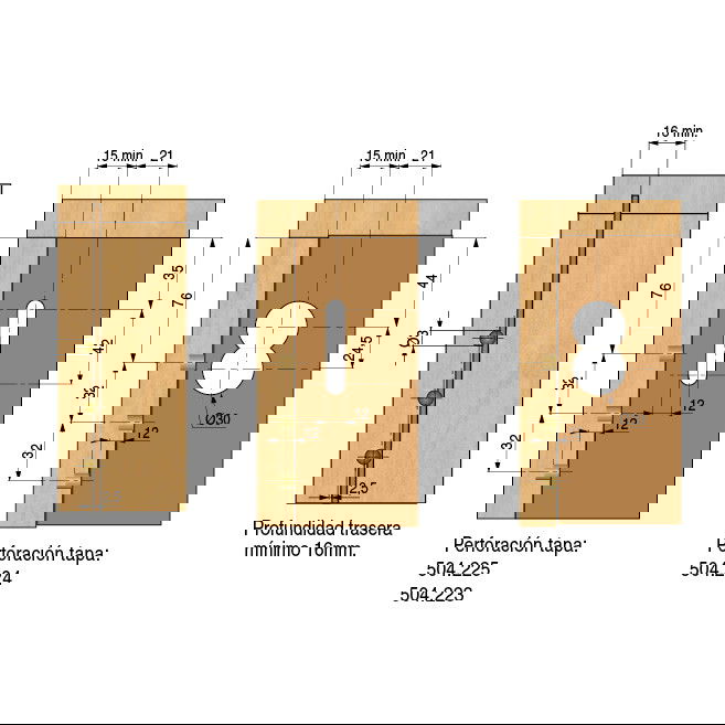 ITALIANA FERRAMENTA Tapa Embellecedora H1-H2-H3 Acabado Niquel Simple