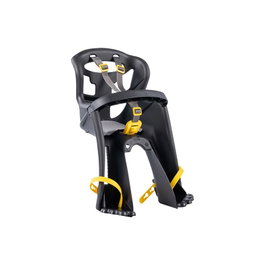 Bellelli Portabebé TATOO PLUS Asiento Delantero Bicicleta Ligero Asa Protección Pies Homologado EN 14344 Negro