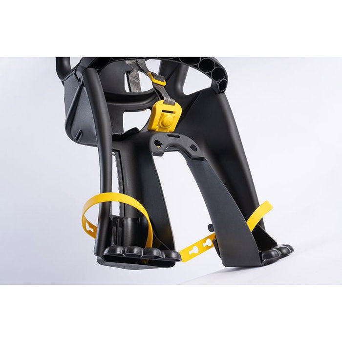 Bellelli Portabebé TATOO PLUS Asiento Delantero Bicicleta Ligero Asa Protección Pies Homologado EN 14344 Negro