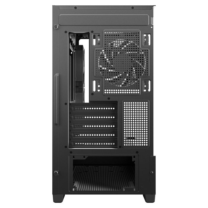 Deepcool CG380 3F Black Midi Tower PC, Negro, ITX, micro ATX, Ventana Lateral, Iluminación RGB, 5 Ranuras Expansión, 2x 120mm Ventiladores Laterales, 1x 120mm Ventilador Trasero