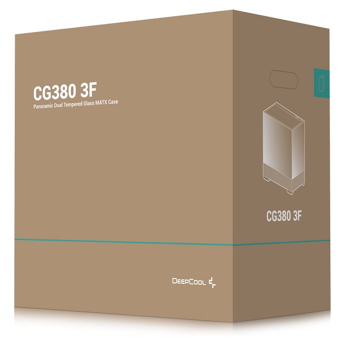 Deepcool CG380 3F Caja Torre Negra con Vidrio Templado