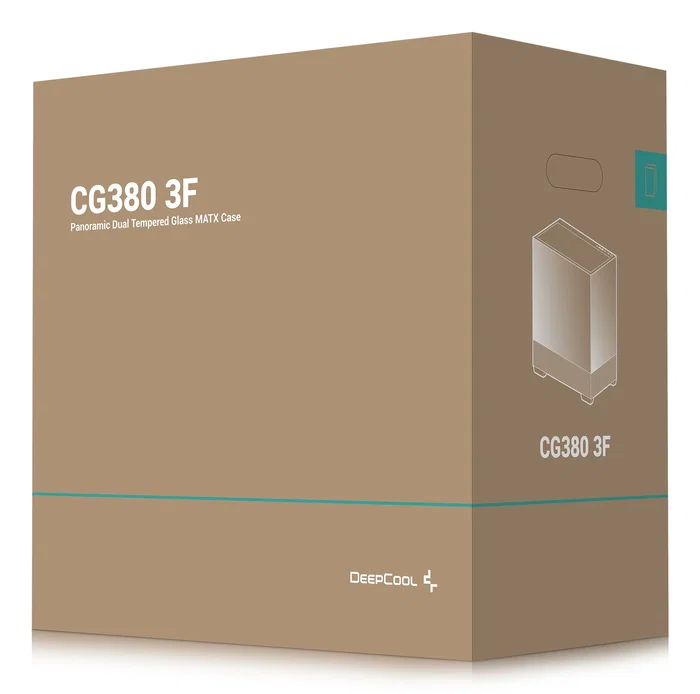 Deepcool CG380 3F Caja Torre Negra con Vidrio Templado