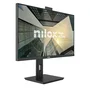 Nilox NXM24RWEB0265 Monitor LED 24" (61 cm) Full HD 1920x1080 IPS 120Hz 4ms, Altavoces y Cámara Integrados, Negro, Soporte VESA