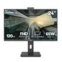 Nilox NXM24RWEB0265 Monitor LED 24" (61 cm) Full HD 1920x1080 IPS 120Hz 4ms, Altavoces y Cámara Integrados, Negro, Soporte VESA