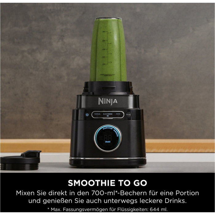 Ninja Detect Power Mixer & Processor Pro TB401EU, 1200W, Negro Ninja Detect Power Mixer & Processor Pro TB401EU, 1200W, Negro