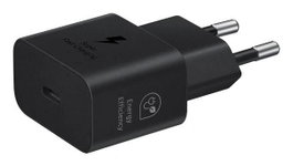 Samsung Cargador USB-C 25W Negro Carga Rápida 1 Puerto 5V Sin Cable