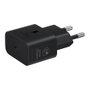 Samsung Cargador USB-C 25W Negro Carga Rápida 1 Puerto 5V Sin Cable