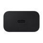 Samsung Cargador USB-C 25W Negro Carga Rápida 1 Puerto 5V Sin Cable